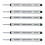 Schmidt: Medium Capless P8127 Rollerball Refill, Black Ink, Pack of 6. 1