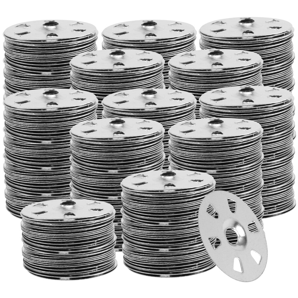 1000 Pcs 35Mm Insulation Metal Washers, Easy Fix Washers For Insulation Boards, Tile Backer Boards 752496803152