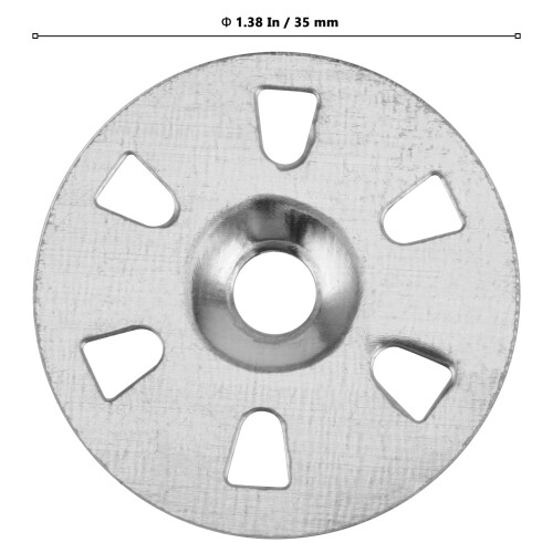 1000 PCS 35mm Insulation Metal Washers, Easy Fix Washers for Insulation Boards, Tile Backer Boards 1