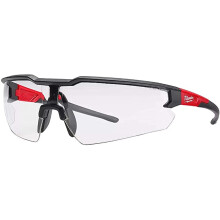 Anti-Fog Safety Glasses Clear Lens Black/Red Frame 1 pc. - Case of: 1;