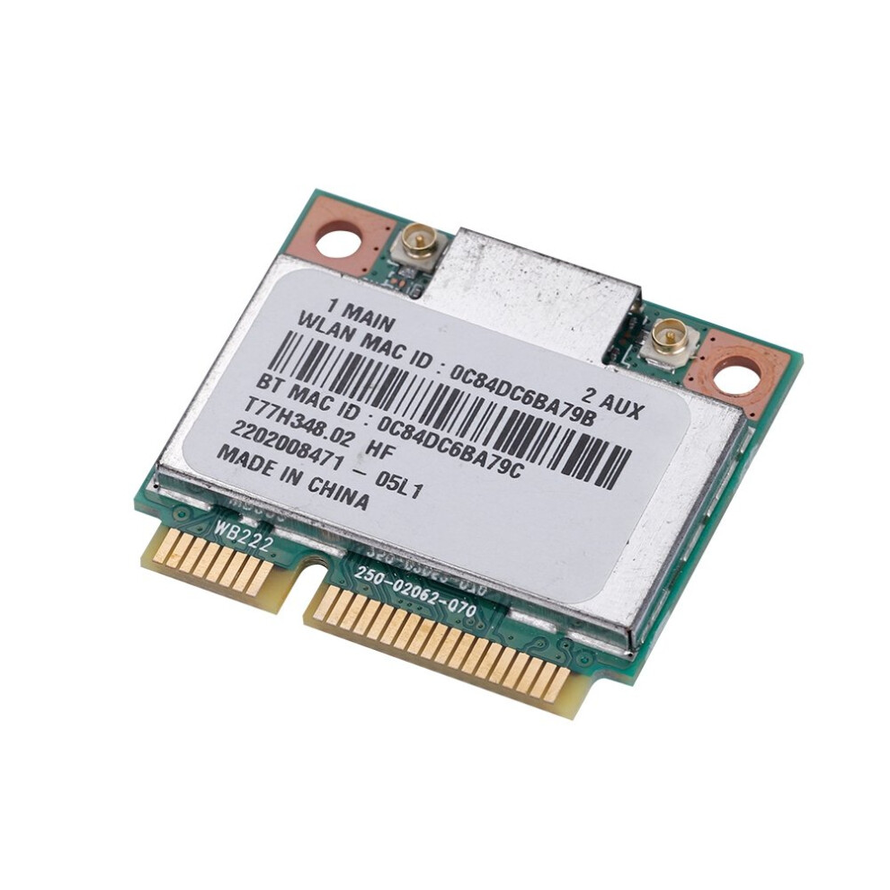 Wifi Card Dual Band 2.4G/5Ghz Network Card 300Mbps Bluetooth 4.0 Mini Pci-E Card Ar5b22 Network Wireless Card For Laptops With Mini Pci-E Mainboard 724942199676