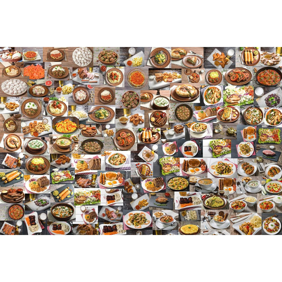 Photos - Jigsaw Puzzle / Mosaic Hungry? Food Puzzle | 1000 Piece Jigsaw Puzzle | Family Game Night
