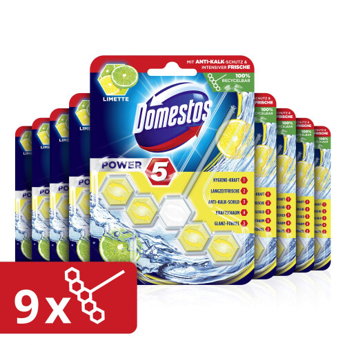 Domestos Power Toilet Rim Block, Lime 2