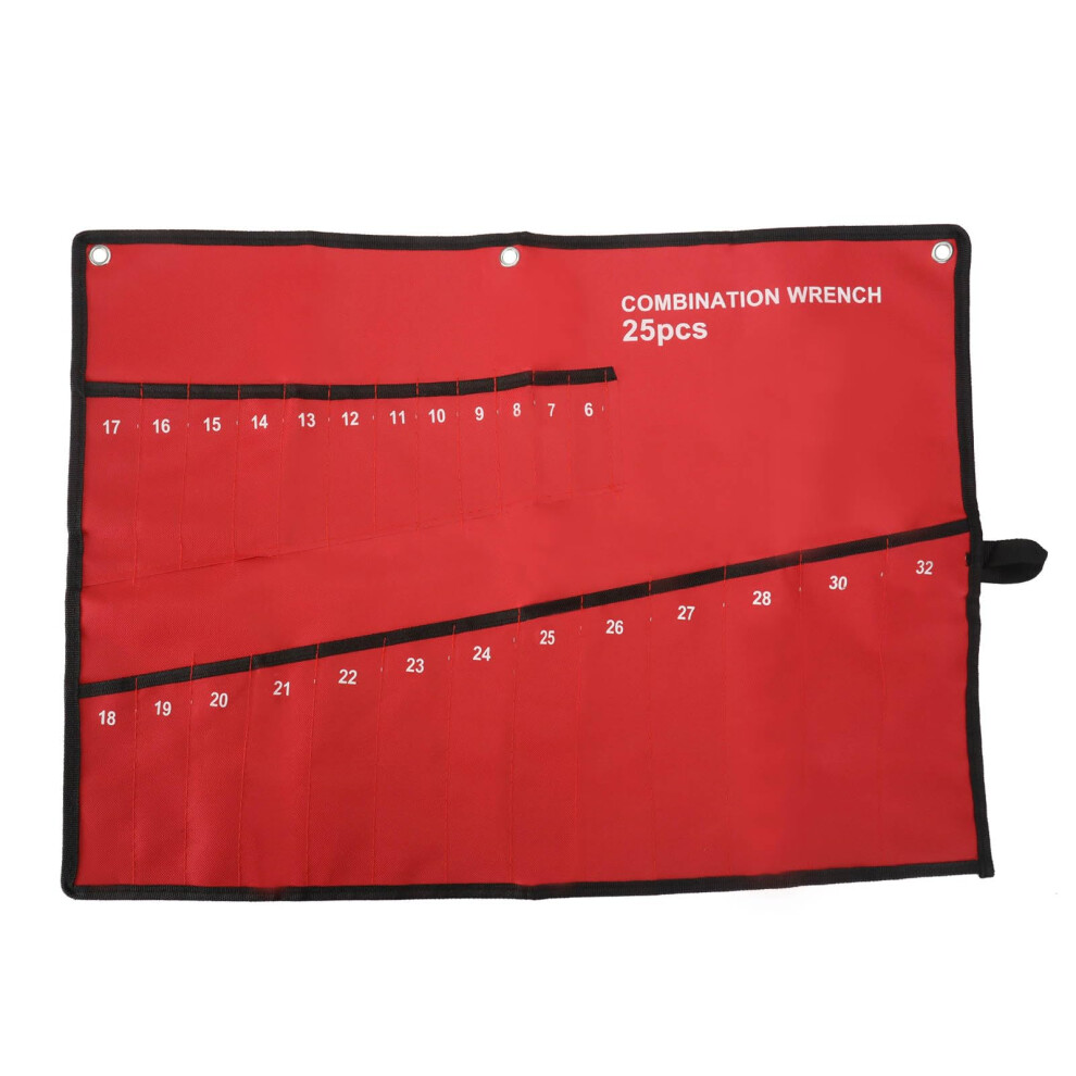 Multi Pocket Tools Bag 25 Pockets Tools Storage Bag Hardware Wrench Tool Roll Wrench Storage Bag For Spanner Plier Wrench Screwdrivers 6976429049163