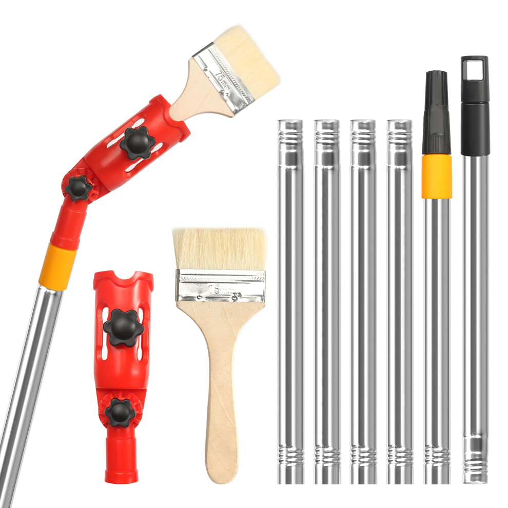 Multiangle Paint Brush Extender Holder Extendable Paint Brush, Universal Paint Brush Extender Tool, Extension Pole Attachment For Paint Brush Used For 735942425733