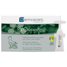 PYOclean Oto | Cat & Dog Ear Cleaner Solution | Dog Ear Drops to Stop Wax Build Up, Head Shaking, Discomfort, Ear Odour & Scratching | 10 Single-Dose