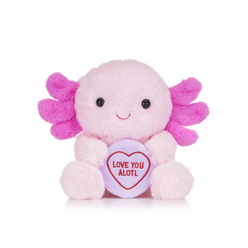 Posh Paws Swizzels Love Hearts 7" / 18Cm "Love You Alotl" Axolotl Soft Plush Toy