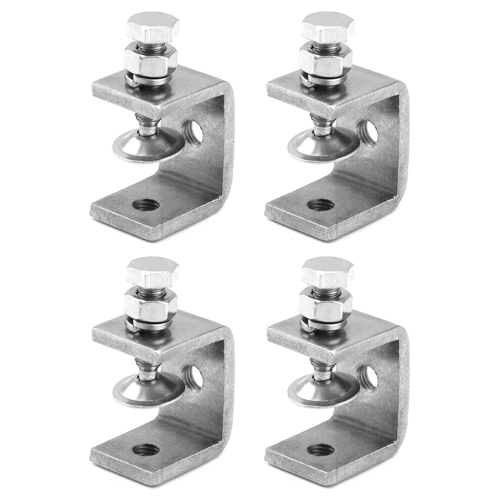 Qwork 4Pcs 304 Stainless Steel C Clamp Tiger Clamp, Heavy Duty C-Clamp, For Home Improvement And Automotive Repair 795973833778