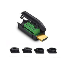 HDMI Solderless Male Quick Connector, Free Welding Terminal Breakout Connector Board with Case Accessories