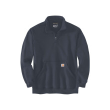 Carhartt Loose Fit Midweight Quarter-Zip Mock-Neck Sweatshirt Ny Marinblå