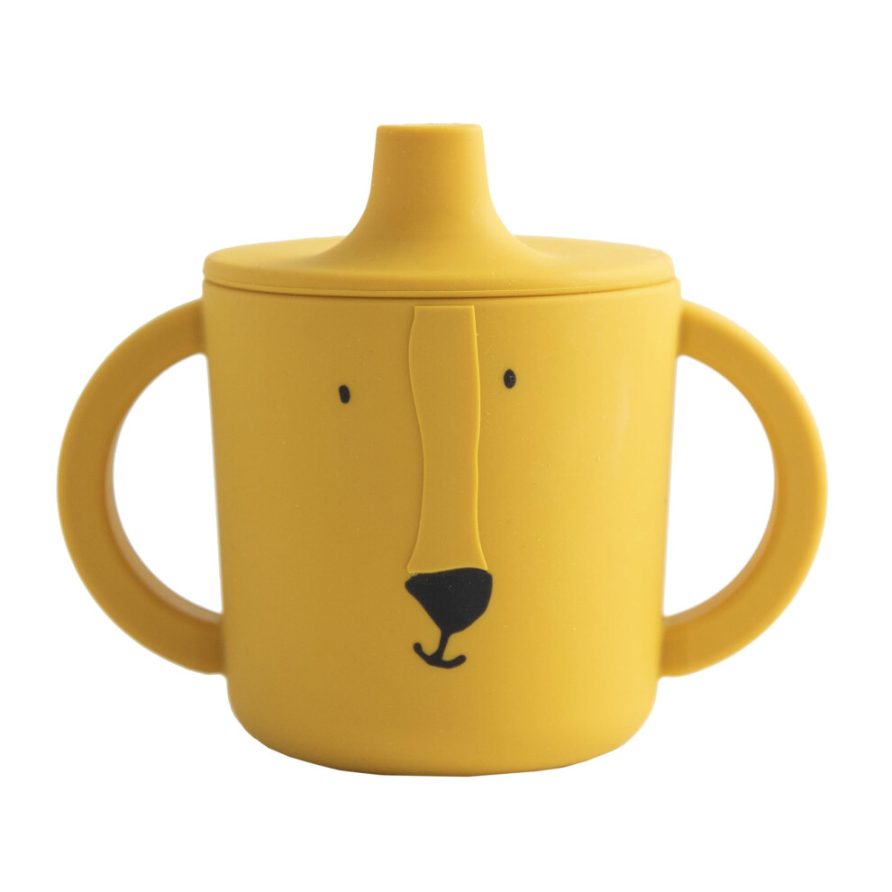 Mr Lion Sippy Cup - 4M+ - 100% Food Grade Silicone - Yellow Trixie