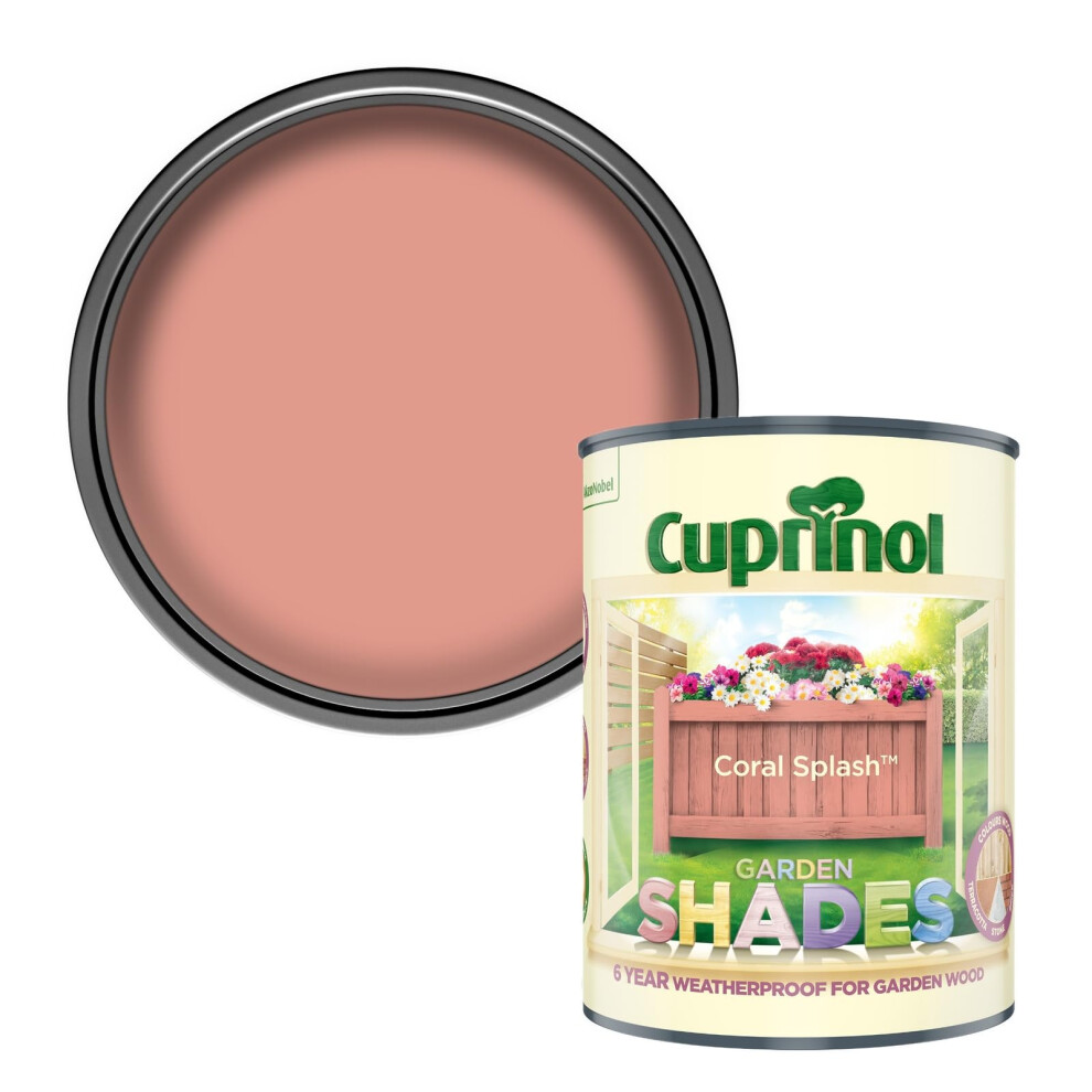 Garden Shades Wood Paint - Coral Splash - 1L