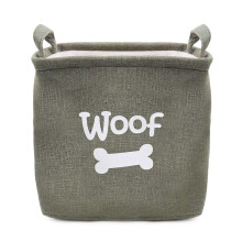 Toy Basket for Dogs - Stylish & Durable Storage Solution, Forest Green, Ideal for Keeping Pet Toys Organised, Dog Breeds