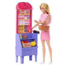 Barbie et Teresa Recette for Friendship Fashion Doll & Playset Malibu sur le thme du march avec 11 accessoires, notamment le march du march e
