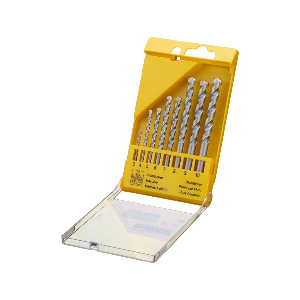 DT9288-QZ Straight Shank Masonry 8 Piece Drilling Set