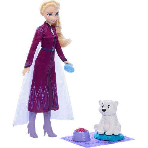 Mattel Κούκλα Μόδας Elsa από την Disney Frozen με Αρκουδάκι και 4 Αξεσουάρ