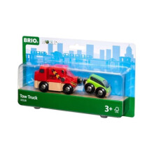 World Tow Truck for Kids Age 3 Years Up - Wooden Railway Train Expansions and Accessories