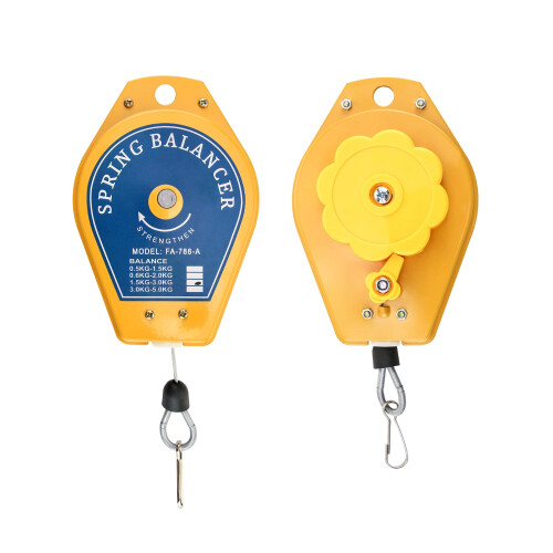 QWORK Spring Balancer, 1.5-3kg Retractable Hanging Tool Holder Hanger for Assembly line 1