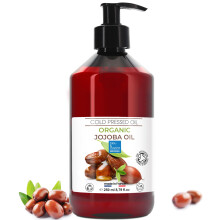 Organic Jojoba Oil, Pure & Natural: Your All-in-One Beauty Essential! Face Serum (Eye Contour), Hair Oil (Dry Scalp Oil), Beard Oil, Eyelashes Serum,