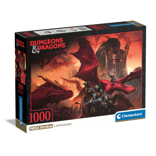 Clementoni Puslespil 1000 Kompakte Dungeons & Dragons