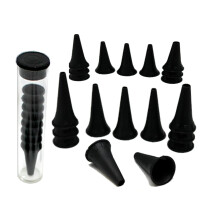 Otoscope Disposable Specula Ear Piece Ear Inspection Examination Diagnostic Black - Pack of 100