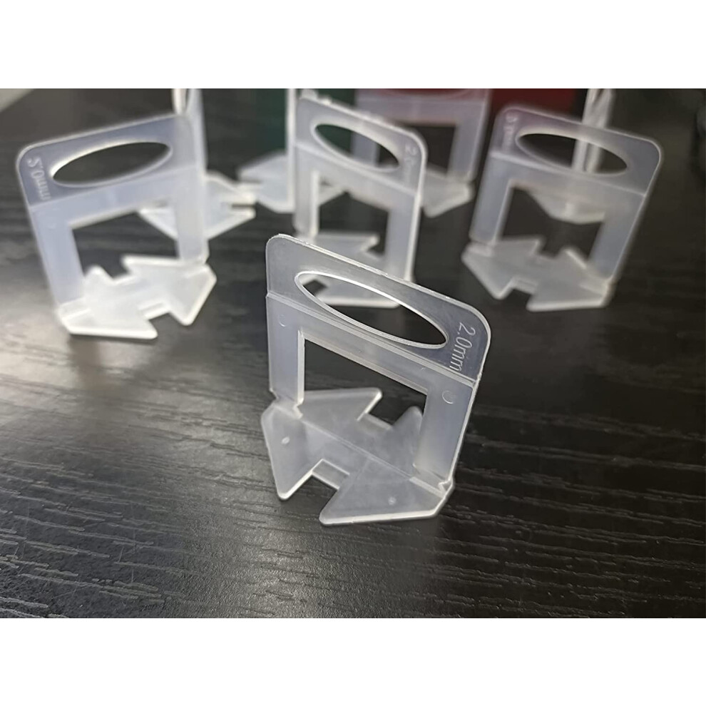 Tile Leveling System 2Mm 600 Pcs For Professional Ceramic Tile And Stone Installation,Tiles Leveler Spacers Clips For Wall Floor 2Mm,Spacers Only,600 768492765899