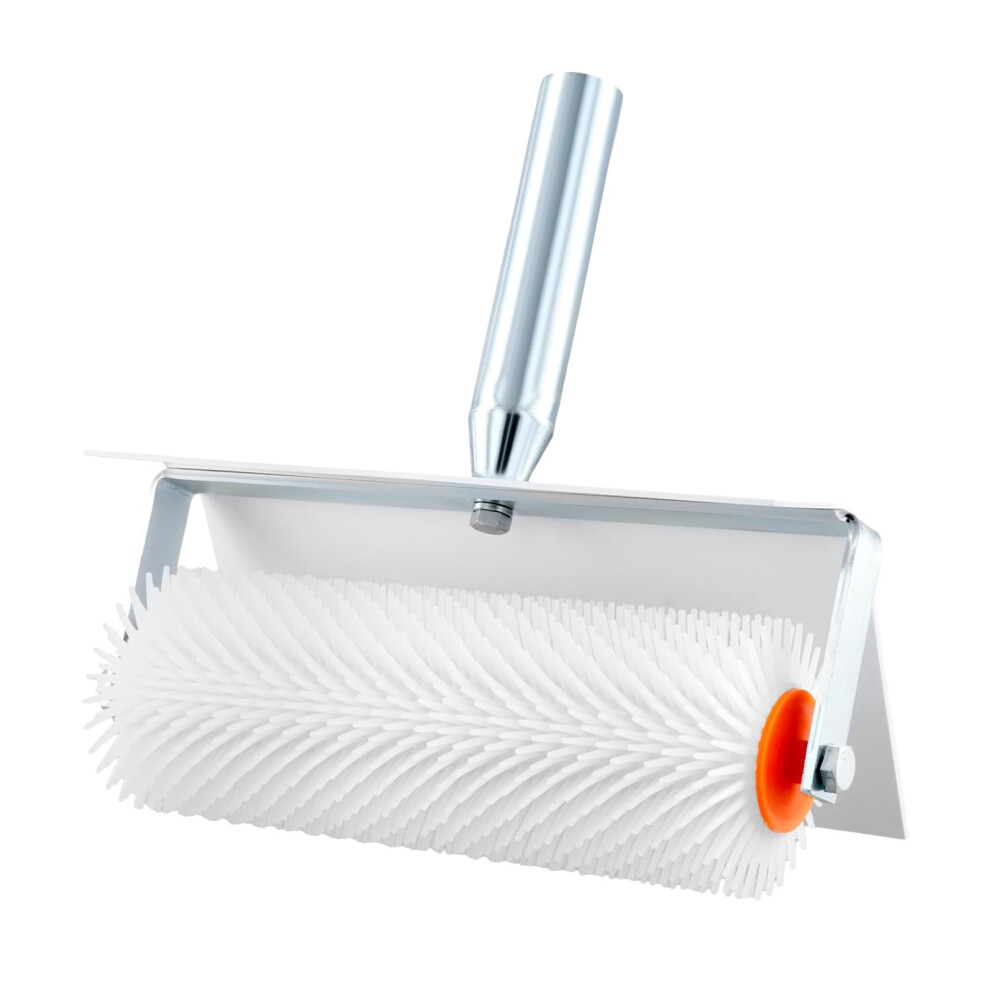 Qwork Epoxy Floor Roller With Splash Guard Â 10" /250Mm 1 Pack Spiked Roller, For Eliminating Bubbles And Ensuring Smooth Finishes Â Perfect For