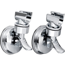 2PCS Shower Head Holder Adjustable Shower Wall Holder Bracket Removable Suction Cup Shower Head Holder No Drilling for Home Hotel Bathroom