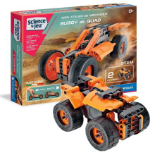 - 52535 - Mon Atelier De Mécanique - Buggy and Quad Friction - Construction Set - French version, made in Italy, 8 Years and Up