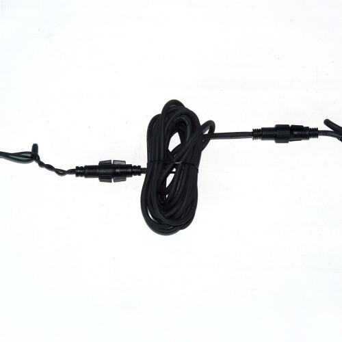 5m ConnectPro Mains Voltage Festoon Connectable Black Extension Lead 2