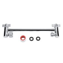 Shower Arm Extension with Accessories,Adjustable Extension Shower Arm Wall Mounted Extender,Brass Shower Arm for Bathroom Showering Head Rain Shower