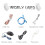 120PCS 15x2CM Loop Cable Ties Reusable Adjustable Tie Wraps Adjustable Multipurpose Hook and Loop Securing Straps for Long Cable Wires Storage 7