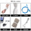120PCS 15x2CM Loop Cable Ties Reusable Adjustable Tie Wraps Adjustable Multipurpose Hook and Loop Securing Straps for Long Cable Wires Storage 6