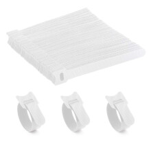 120PCS 15x2CM Loop Cable Ties Reusable Adjustable Tie Wraps Adjustable Multipurpose Hook and Loop Securing Straps for Long Cable Wires Storage