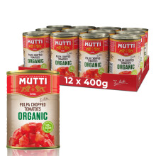 Organic Chopped Tomatoes 400g (Pack of 12)