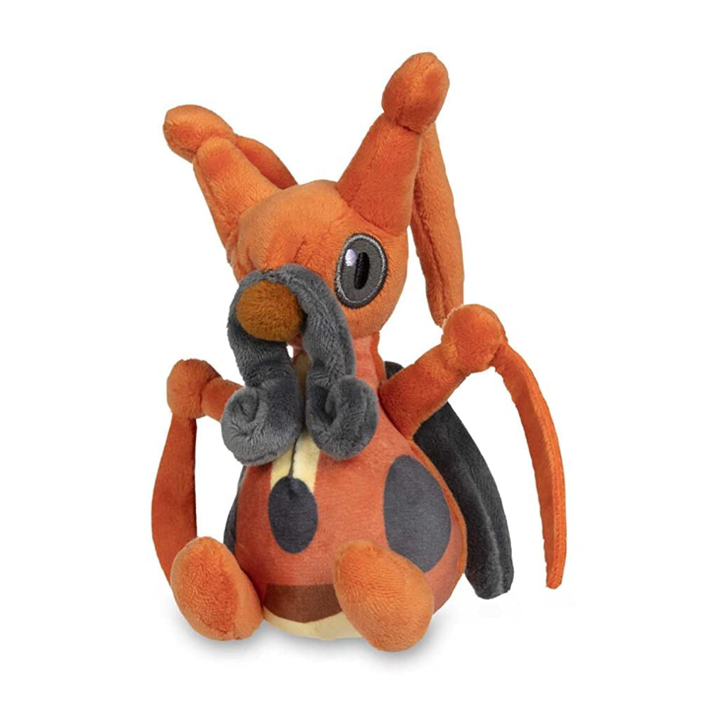 Pokémon Center: Kricketune Sitting Cuties Plush, 6 ¼ Inch Orange