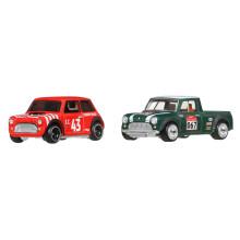 Hot Wheels Premium Pacchetto Car Culture con Due Veicoli in Scala 1:64, Coppie Uniche, Real Riders