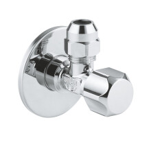 angle valve safety technology (for single lever tap with self-sealing connection thread, 1/2-inch wall connector with push-on rosette, 3/8-inch outlet
