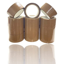 Heavy Duty Strong Packaging Tape, Great For Packing, Shipping & Moving, 12 Rolls (48mm x 66m) For Industrial and House Hold Uses (Brown)