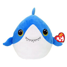 Finsley Shark Squish a Boo 14 Inches - Squishy Beanies for Kids, Baby Soft Plush Toys - Collectible Cuddly Stuffed Teddy