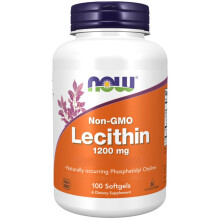 Foods, Lecithin (SOYA Lecithin), 1.200mg, High Dose, 100 Softgels, Lab-Tested, Gluten Free, Non-GMO