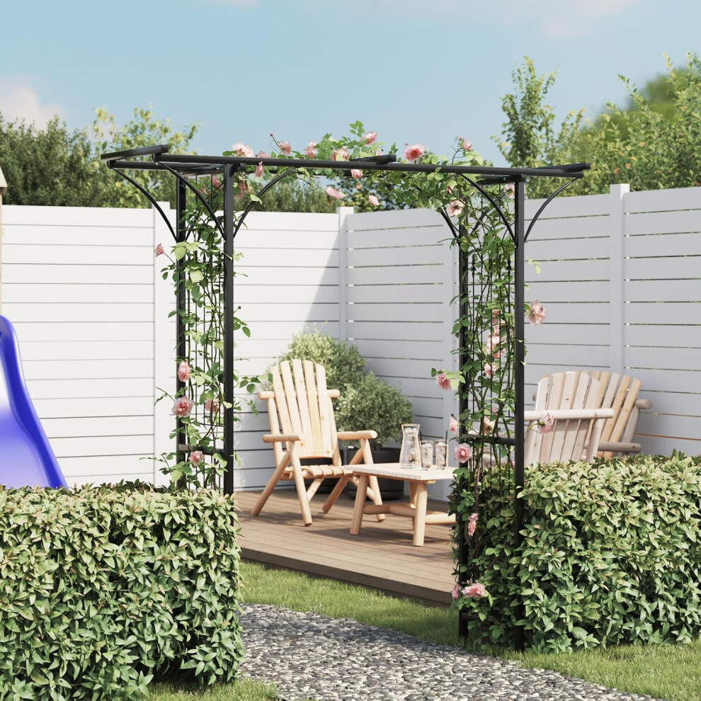 Large Garden Arch Trellis Heavy-Duty Metal Arbour Archway for Rose etc