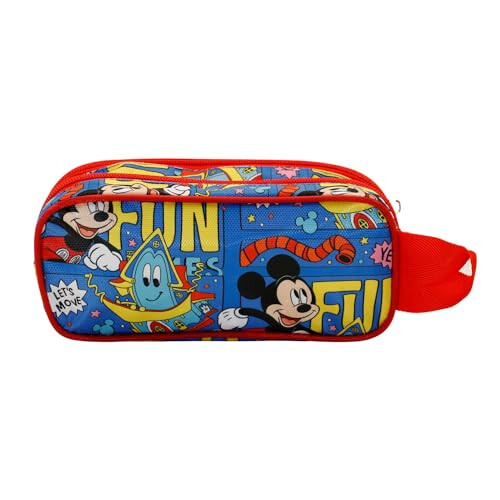 Disney Mickey Mouse Fun-3D Double Pencil Case, Multicolour, 22 x 9.5 cm 2