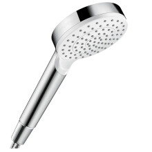Crometta Hand shower 100 1 spray water-saving 6 l/min, white/chrome, 26334400
