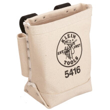 5416 Tool Pouch, Small Tool Bag for Bolt Storage with Bull Pin Loops and Belt Strap Connect, 5 x 10 x 9-Inch