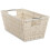Whitmor Rattique Small Shelf Tote Latte 1