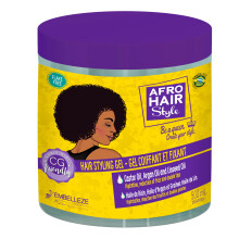 AfroHair Hair Stlyling Gel Hydrates and Helps Reducing Frizz and Split Ends with Castor, Argan and Linseed Oil, Suitable for all Curly and Coiled Hair