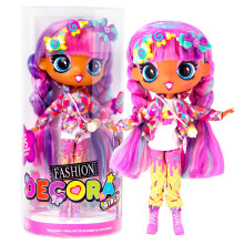 Decora Girlz | Sticker ‘n' Style 11" Collectable Fashion Doll - Sweetie | Doll features over 75 colourful accessories! | Dolls & Accessories |