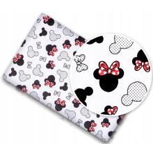 Baby Nursery Bed Fitted Cot Sheet 100% Cotton Printed Design For Crib 90x40cm little Mouse