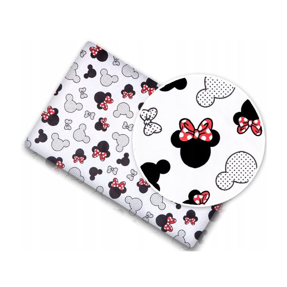 Baby Nursery Bed Fitted Cot Sheet 100% Cotton Printed Design For Crib 90X40cm Little Mouse Babymam